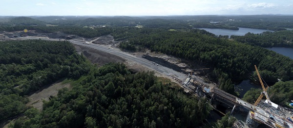 AF Anlegg was the contractor using the efficient scheduling management tool, Tilos on the new highway project in Norway between, Tvedestrand-Arendal. Photo: AF Anlegg